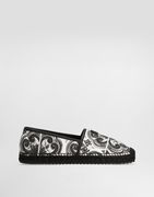 Dolce & Gabbana Shell-print Canvas Espadrilles