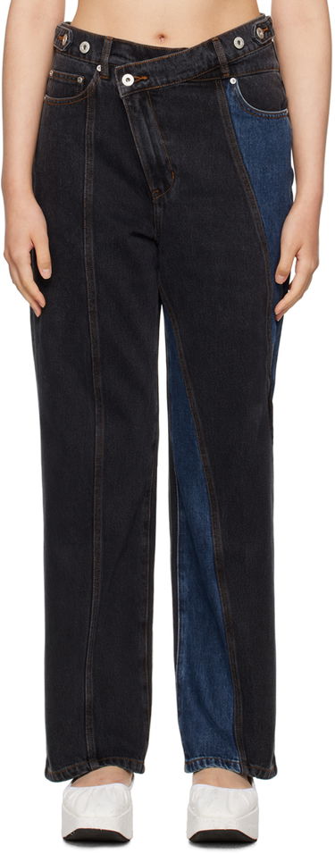 Дънки Feng Chen Wang Feng Chen Wang Paneled Jeans Синьо | FUF16TR19, 0