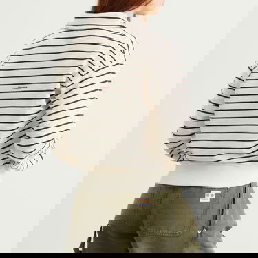 Суитчър JW Anderson JW Anderson Striped Polo Sweatshirt, Size Large Бяло | JW0243-PG1857-036, 3