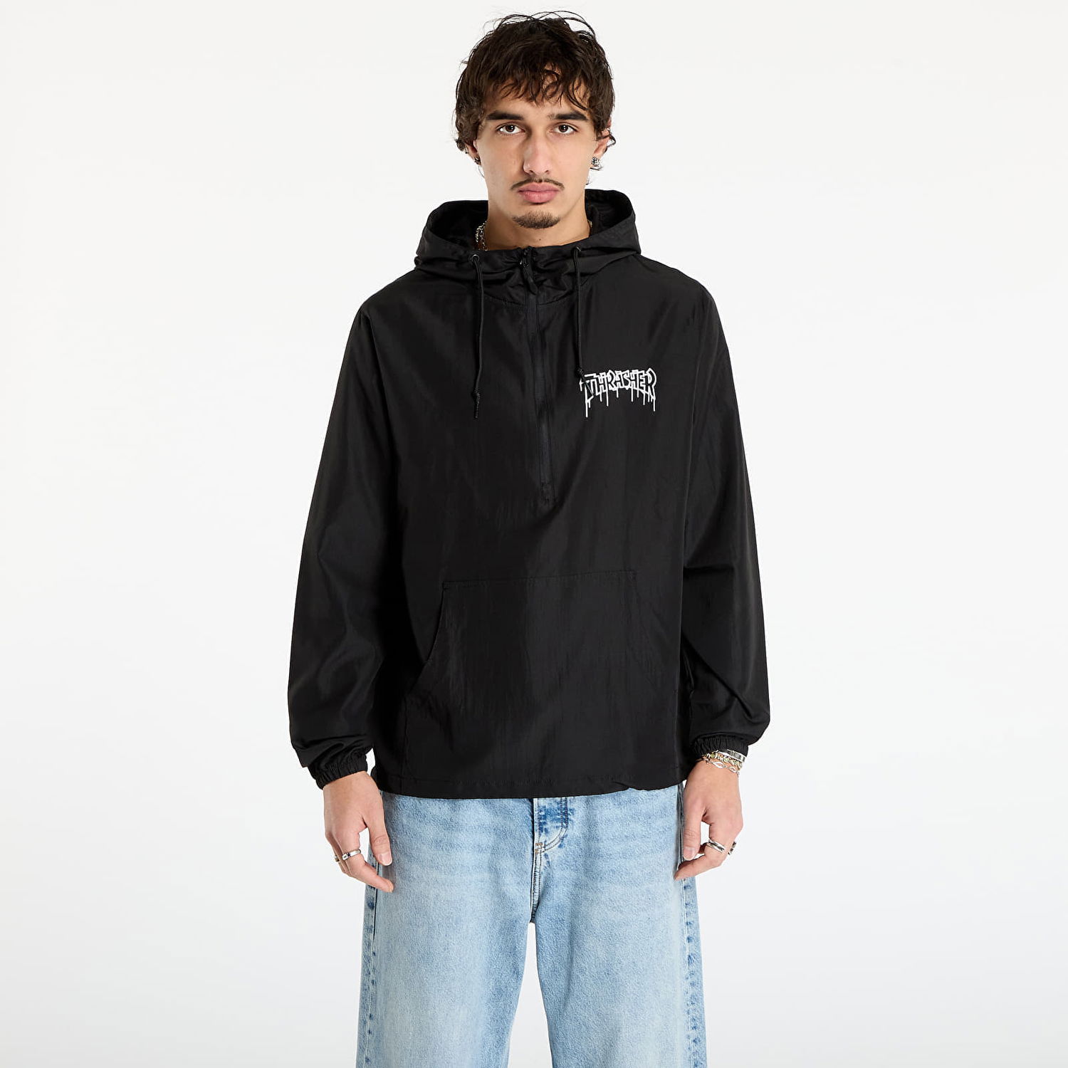 Ветровка Thrasher One-liner Anorak Jacket Черно | 145781, 0