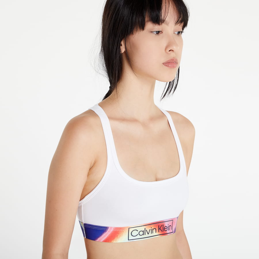 Сутиен CALVIN KLEIN Organic Cotton Bralette Pride Бяло | QF6825E 100, 0