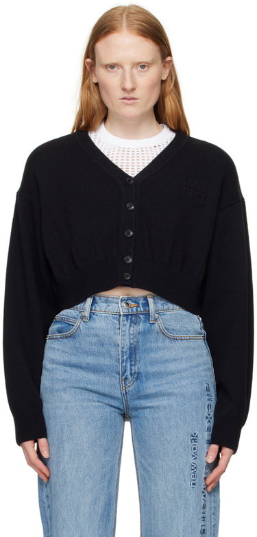 Пуловер Alexander Wang Cropped Cardigan Черно | 4KC2243005, 0