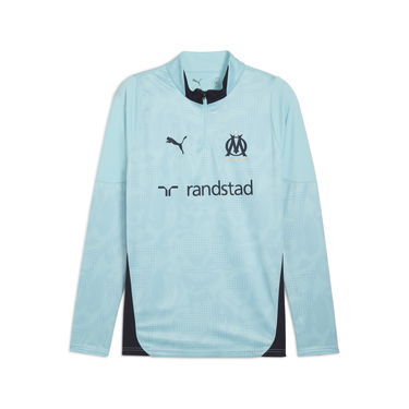 Суитчър Puma Olympique de Marseille Men's Training Quarter-Zip Top Тюркоазено | 781534_21, 0