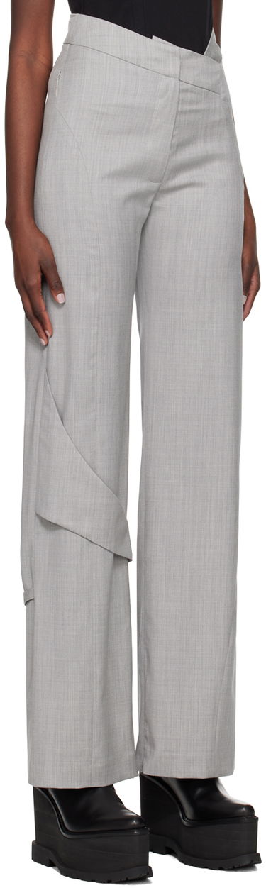 Панталони HELIOT EMIL Fluid Draped Trousers Сиво | HE_W_10_043_LGY06, 1