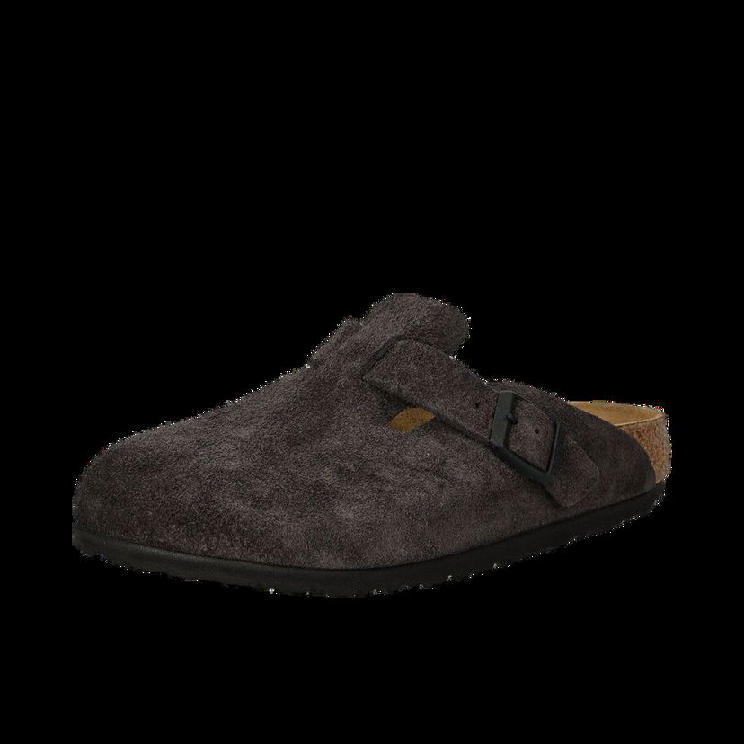 Кецове и обувки Birkenstock Boston Suede Slippers Сиво | 1028552