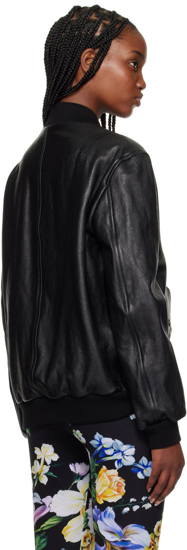 Яке бомбър Dolce & Gabbana Dolce&Gabbana Nappa Leather Bomber Jacket Черно | F9S37L HULQJ, 2
