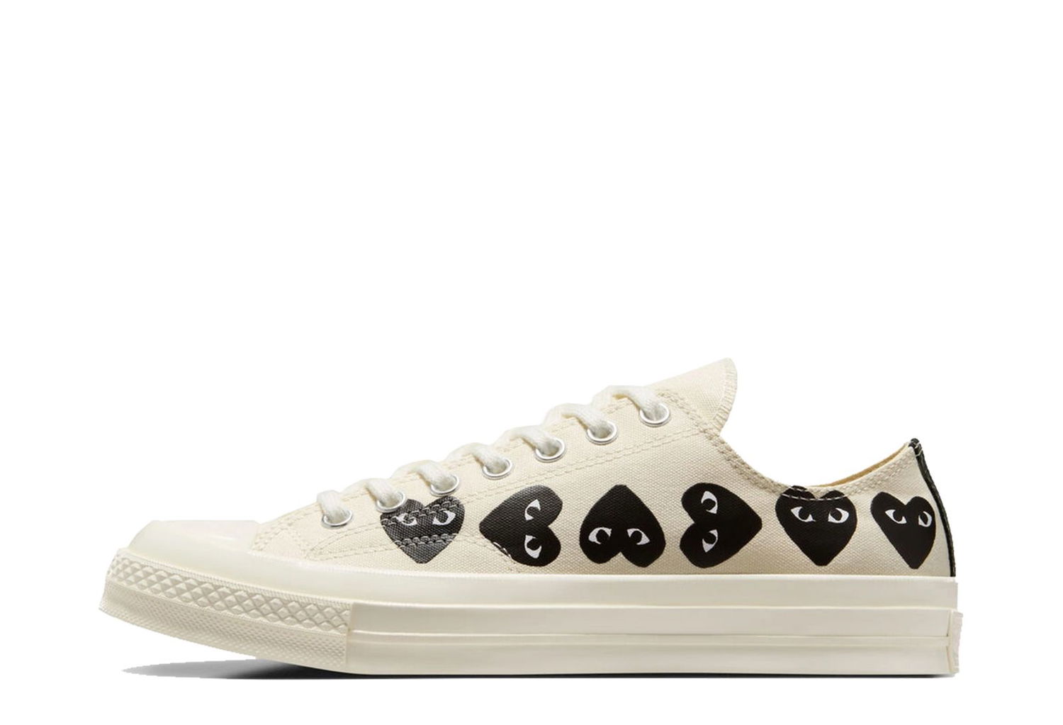 Кецове и обувки Converse Comme des Garçons PLAY x Chuck 70 Low Бяло | A08150C, 1