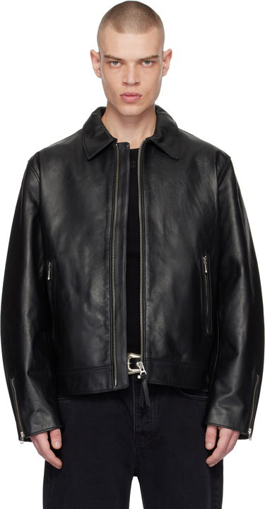 Яке Nudie Jeans Leather Jacket Eddy Rider Черно | 160930, 0