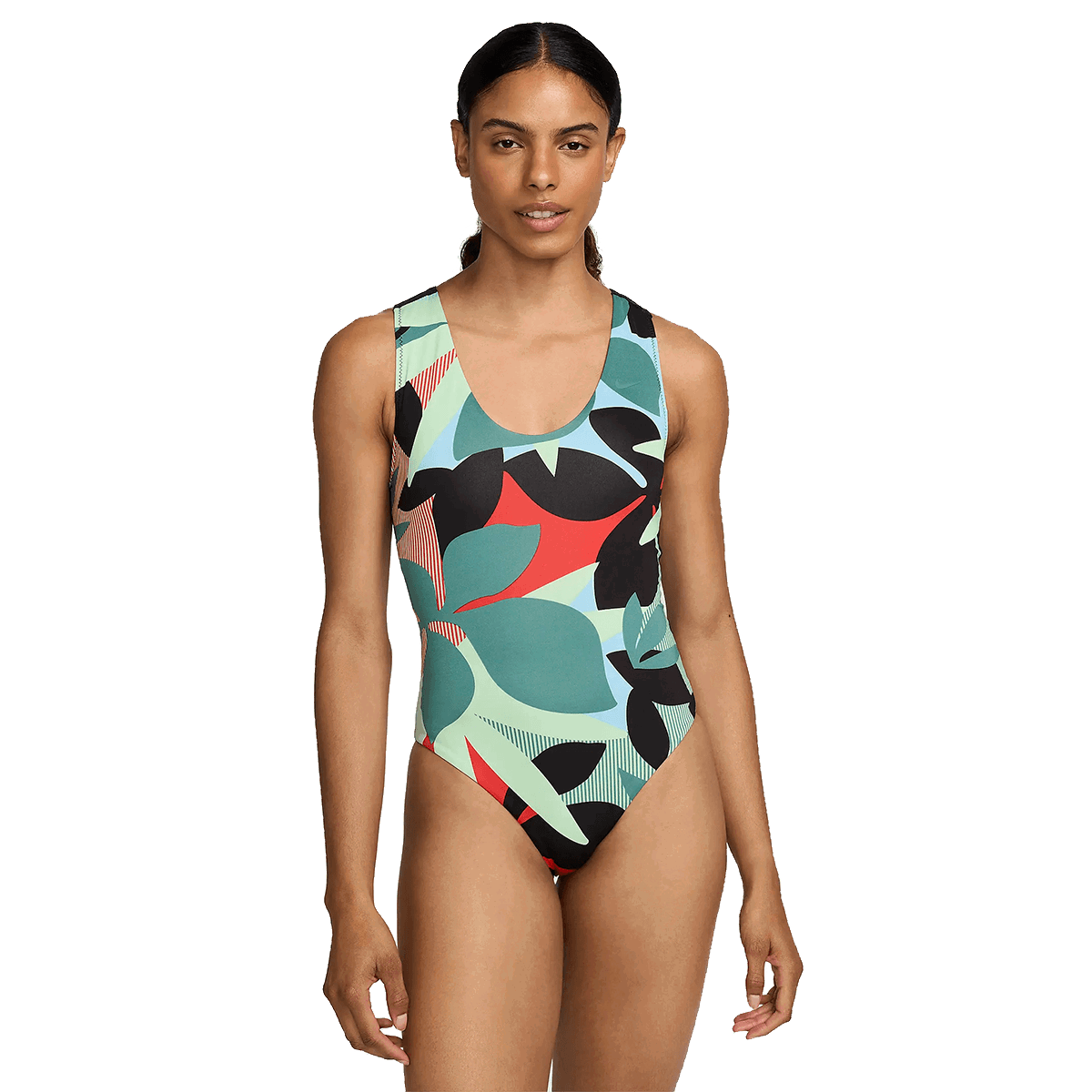 Бански Nike Nike One-Piece Swimsuit Jungle Floral Многоцветен | NESSE317-990, 0