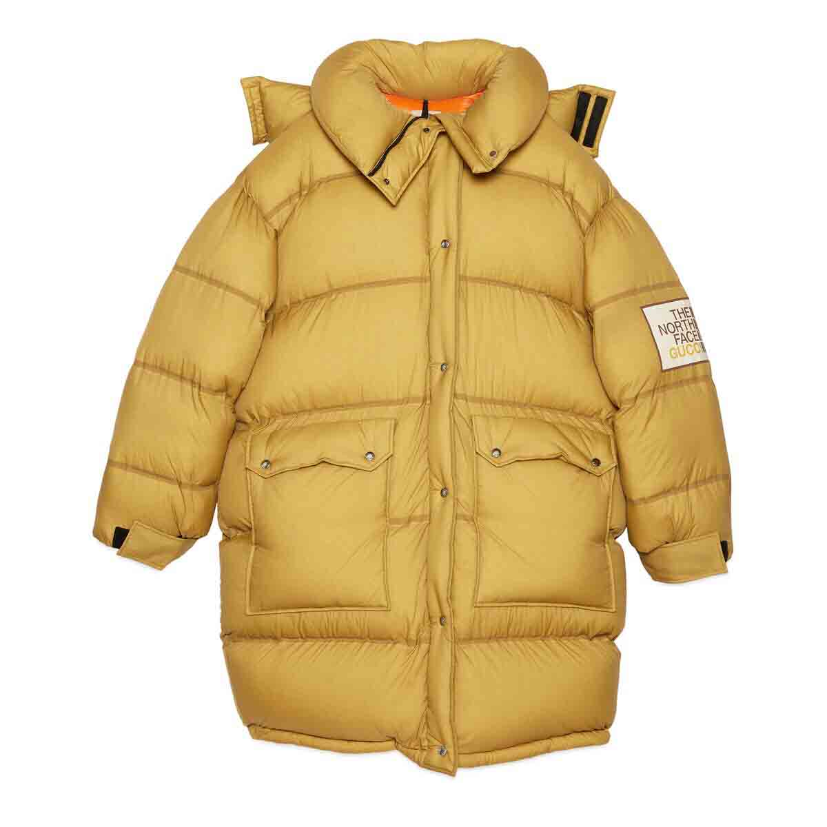 Пухо яке Gucci The North Face x Padded Jacket Khaki Жълто | 671794 XAACY 3277, 0