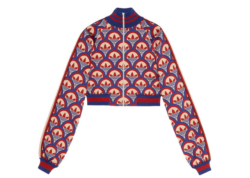 Яке Gucci adidas x Zip Jacket Red/Blue Червено | 693838 XKCDO 6431