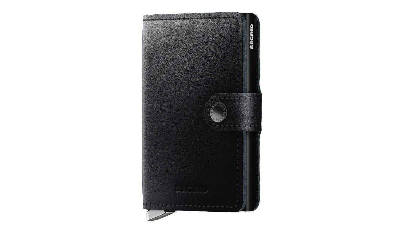 Портфейл Secrid Premium Black Leather Mini Cardholder Черно | MDu-Black, 1