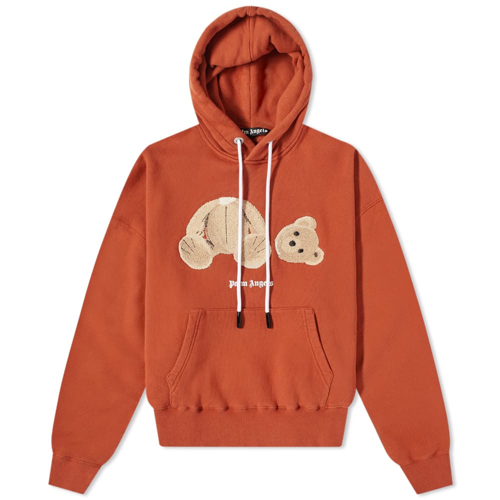 Пуловер Palm Angels Kill The Bear Popover Hoody Red/Brown Бургунди | PMBB058F21FLE0072760, 0