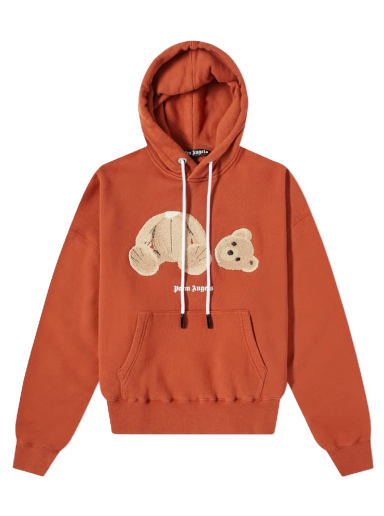 Пуловер Palm Angels Kill The Bear Popover Hoody Red/Brown Бургунди | PMBB058F21FLE0072760