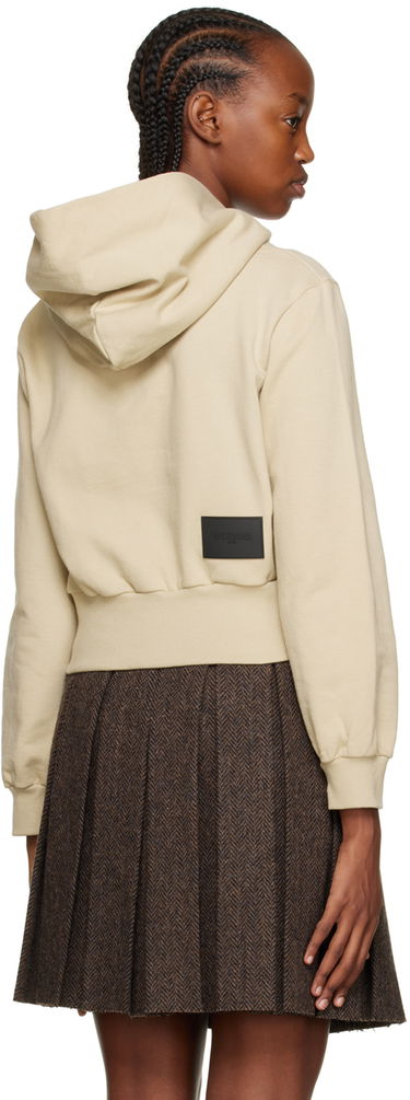 Суитчър We11done Printed Cropped Hoodie Бежово | WD-TH3-22-865-W-BG, 2