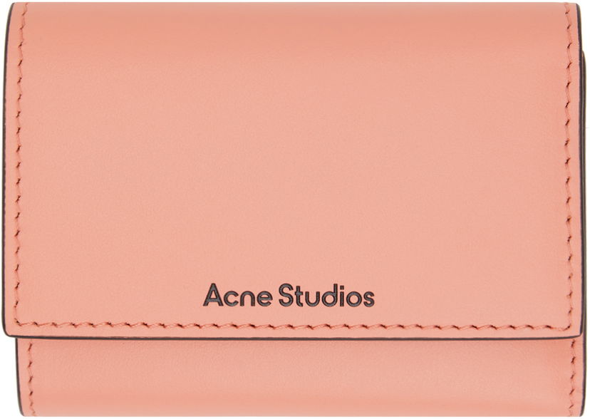 Портфейл Acne Studios Trifold Leather Wallet Розово | CG0232-