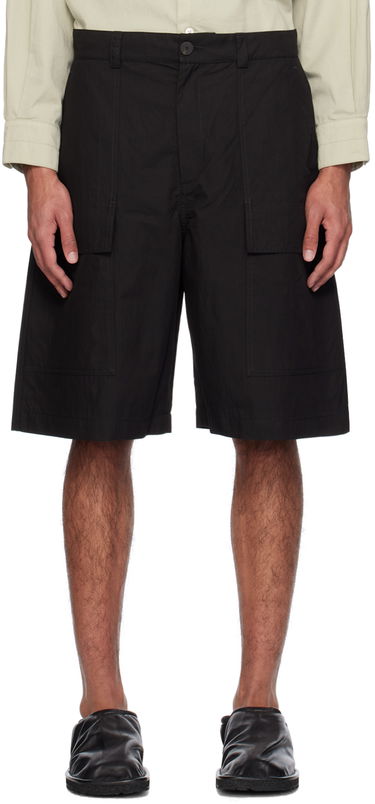 Къси панталони Studio Nicholson Studio Nicholson Cargo Pocket Shorts Черно | TILLER SNM - 1142, 0