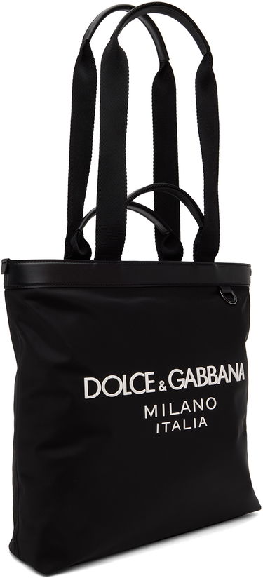 Голяма пазарска чанта Dolce & Gabbana Dolce&Gabbana Logo Tote Bag Черно | BM1640AG182, 1