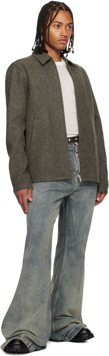 Дънки Rick Owens Flared Wide-Leg Distressed Jeans Concordians Bolan Синьо | RR02E1335 DWG, 4