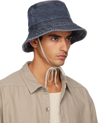 Шапка Rick Owens Rick Owens DRKSHDW Gilligan Denim Bucket Hat Синьо | DA02E7479.DGY, 4