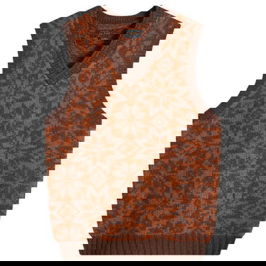 Пуловер BEAMS Beams Plus Snow Pattern Knit Vest Кафяво | 3805-0047-156-28, 0