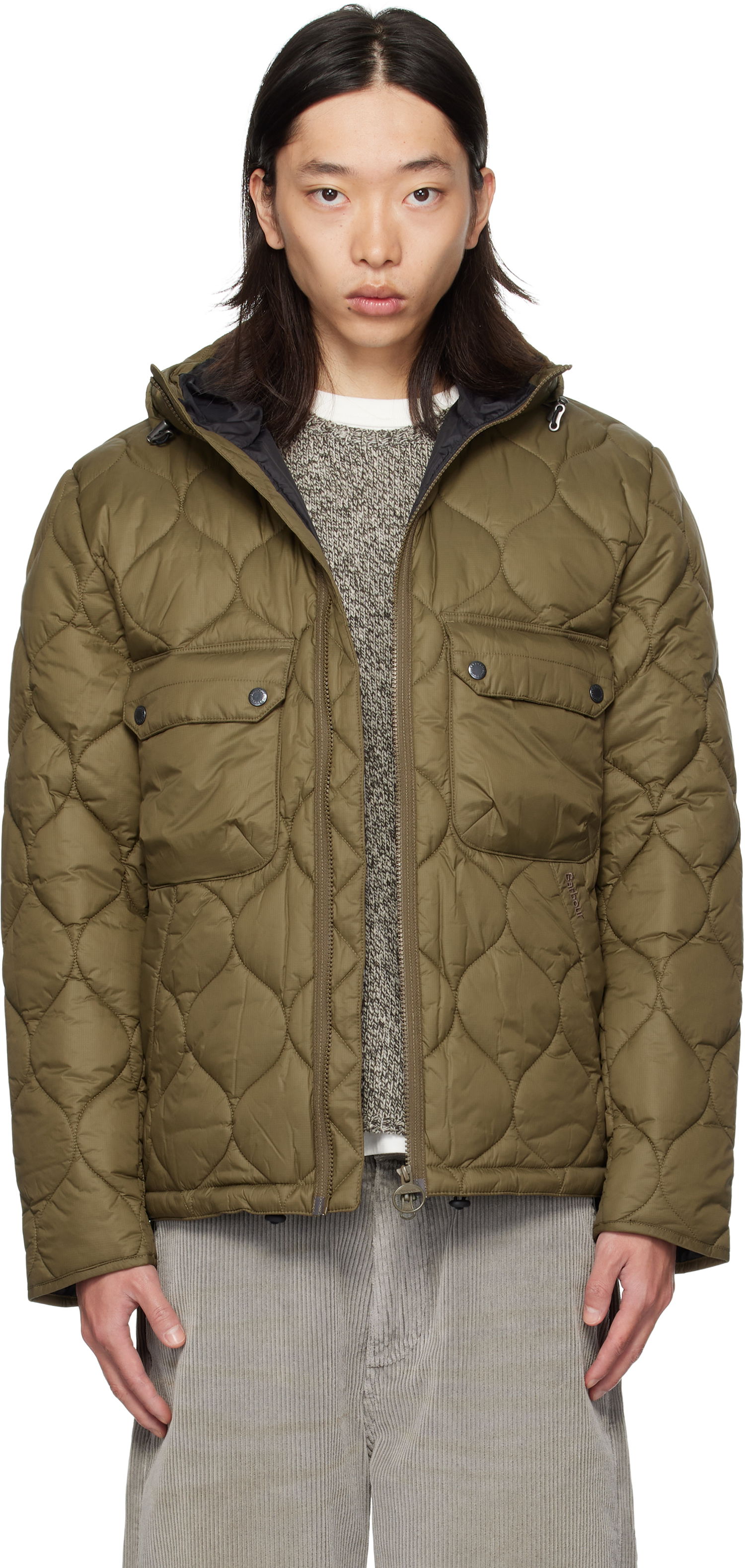 Яке Barbour Barbour Re-Engineered Spey Hooded Quilted Jacket Зелено | MQU1857SN71, 0
