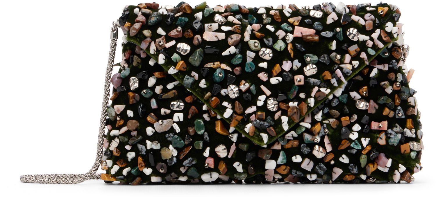 Дамска чанта Dries Van Noten Dries Van Noten Embellished Envelope Clutch Многоцветен | 252-011510-852, 0