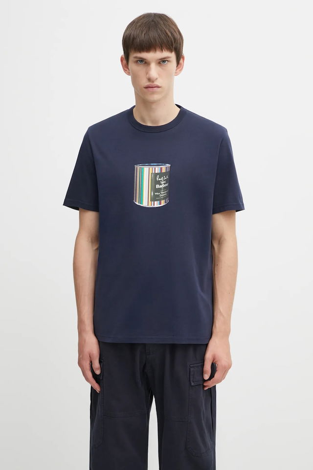 Printed Wax Can T-shirt Barbour x Paul Smith