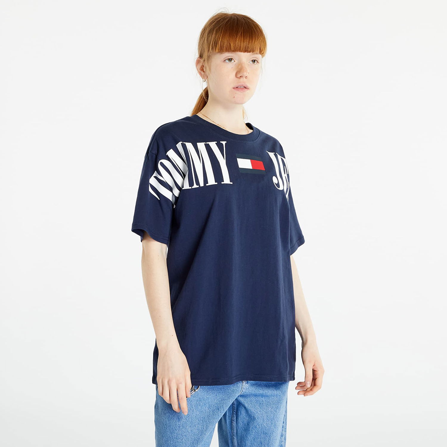 Тениска Tommy Hilfiger Oversized Archive 1 T-Shirt Тъмно синьо | DW0DW15459 C87, 1
