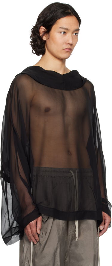 Пуловер Rick Owens Rick Owens Hollywood Hooded Tunic Черно | RR01E5702 S, 1