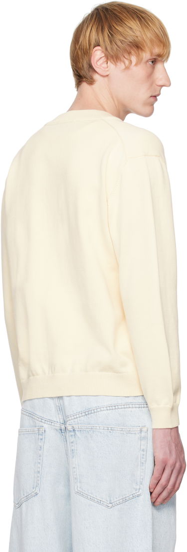 Пуловер MAISON KITSUNÉ Maison Kitsuné Fox Head Embroidered Cardigan Жълто | OM02135KT1135, 2