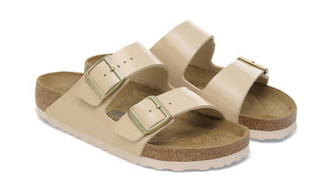 Кецове и обувки Birkenstock Arizona Birko-Flor Patent Regular Fit Sandal Бежово | 1013069, 3