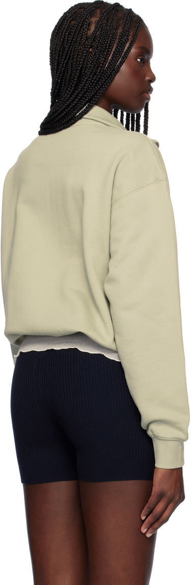 Суитчър MAISON KITSUNÉ Maison Kitsuné Baby Fox Patch Zip-Up Sweatshirt Зелено | OW02132KM0325, 2
