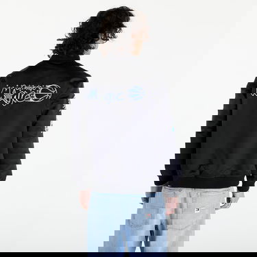 Яке бомбър Mitchell & Ness NBA Lightweight Satin Bomber Vintage Logo Magic Black Черно | SJKT6599-OMAYYPPPBLCK, 4