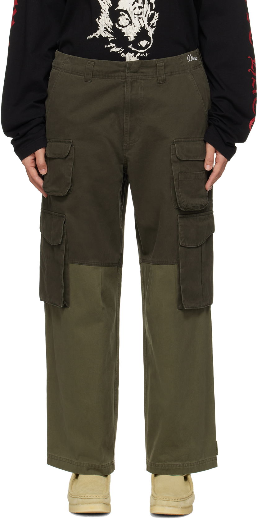 Карго панталони Dime Fishing Cargo Pants Зелено | DIMEFA2449OLI