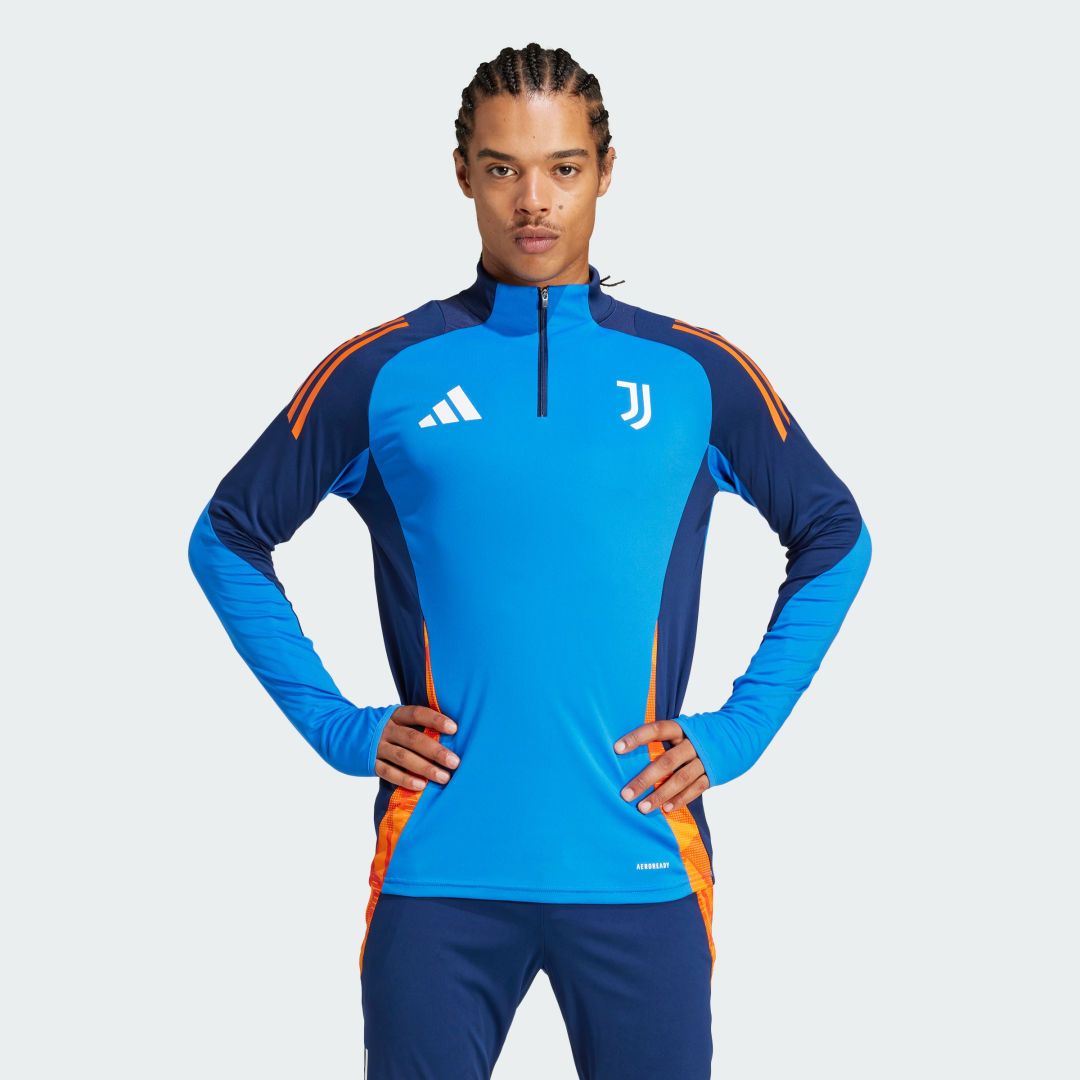 Суитчър adidas Performance Training Quarter-Zip Top Синьо | JE4310, 0