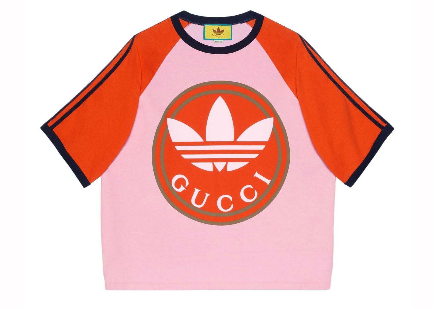 Тениска Gucci adidas x Color Block T-shirt Pink Розово | 722927 XJE1E 5454, 0