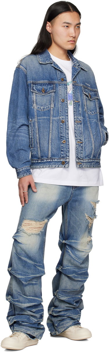 Яке We11done We11done Washed Denim Jacket Синьо | WD-DJ0-25-313-U-BL, 3