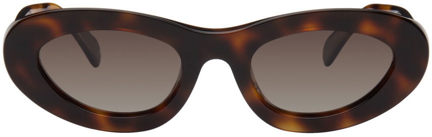 Слънчеви очила Anine Bing ANINE BING Roma Oval Sunglasses Кафяво | A-12-10090-TTI3, 0