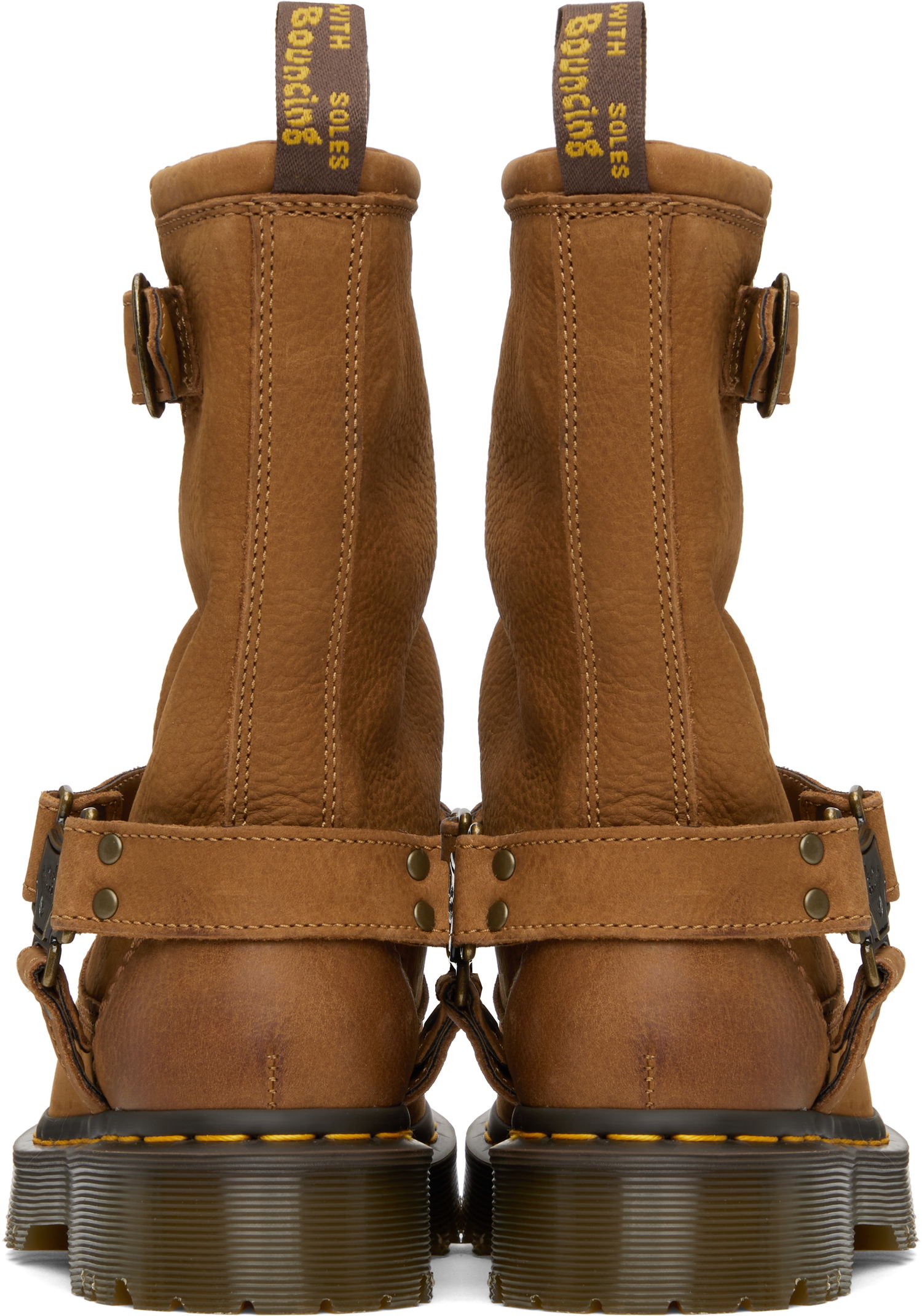 Облекло Dr. Martens Anistone Hi Leather Biker Boots Кафяво | 41644200, 1