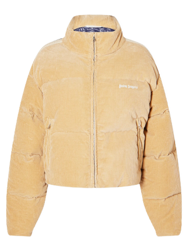 Пухо яке Palm Angels Corduroy Cropped Down Jacket Бежово | PWED018F23FAB0026101