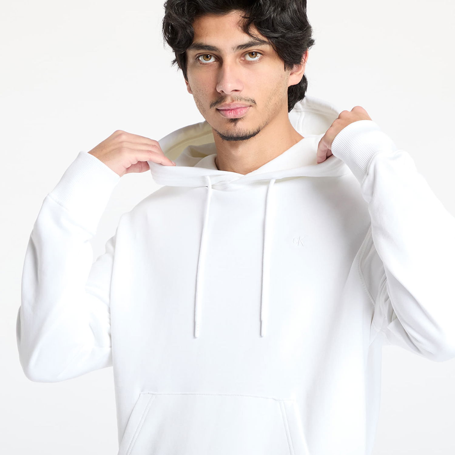 Суитчър CALVIN KLEIN Calvin Klein Jeans Typeface Graphic Hoodie Бяло | J30J327403 YAF, 1