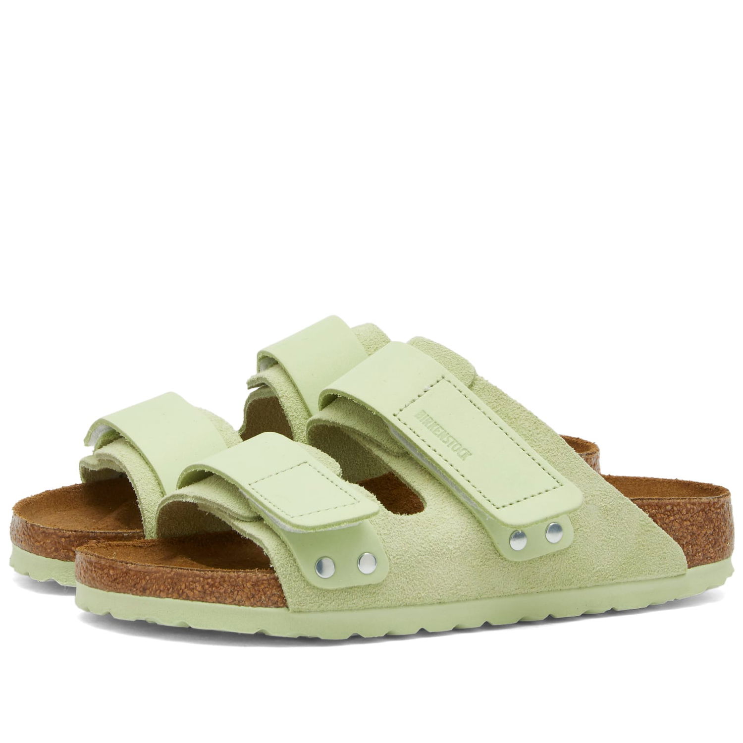 Кецове и обувки Birkenstock Uji in Faded Lime Suede, Size UK 3.5 | END. Clothing Зелено | 1026818, 0