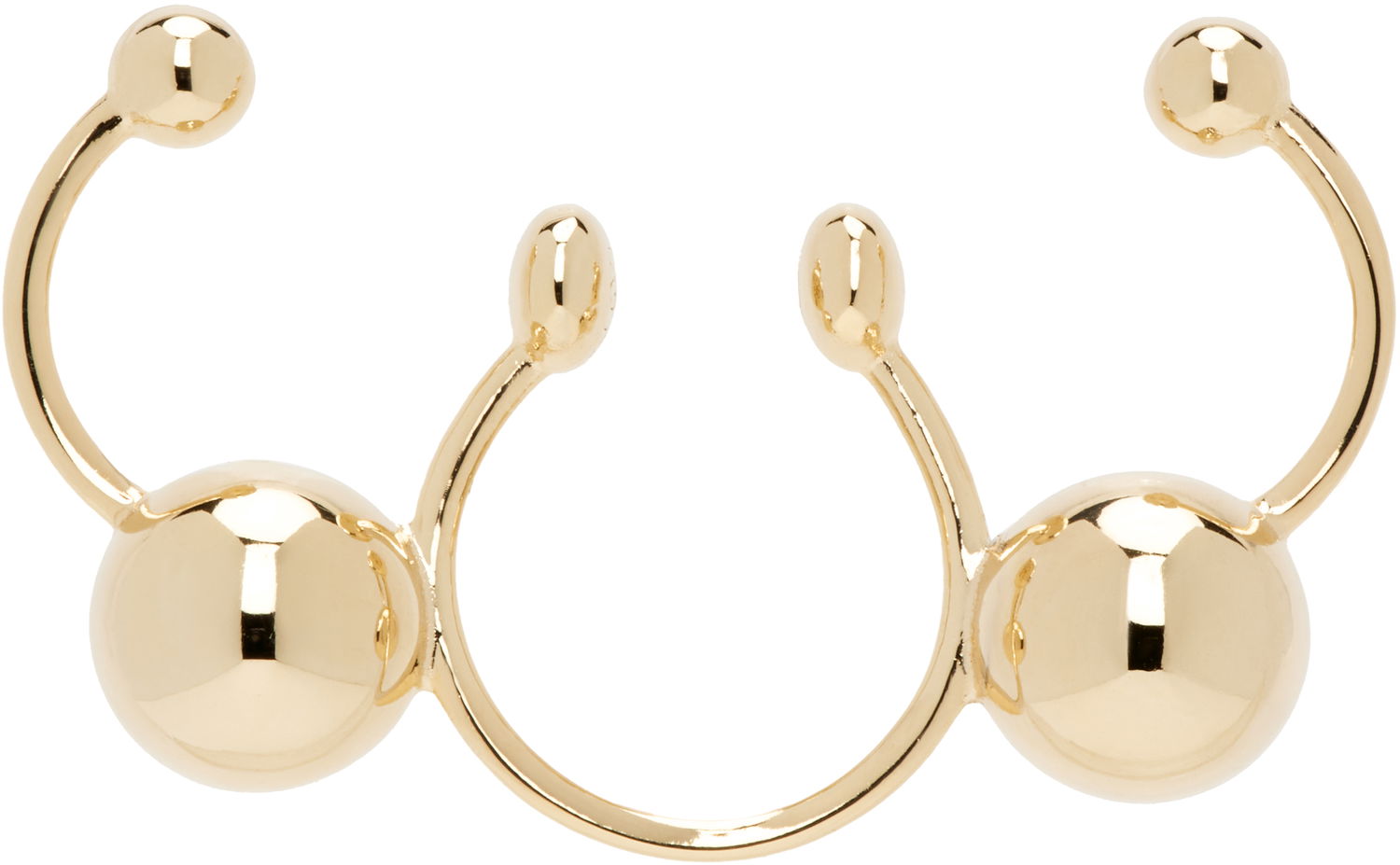 Обеци Valentino Valentino Poetique Des Gouttes Goldtone Metal Nose Ring Жълто | 6Y0J0T27METL01, 0