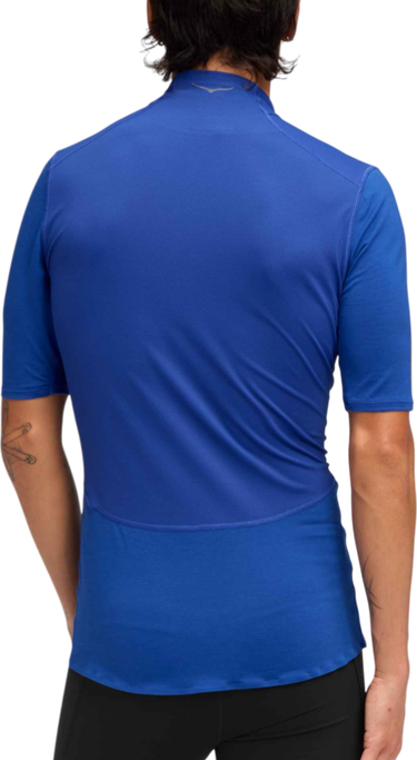 Тениска Hoka One One SkyBreeze Short Sleeve Zip T-Shirt Синьо | 1170232-ult, 1