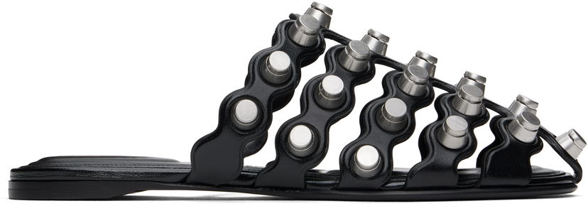 Кецове и обувки Alexander Wang Alexander Wang Rexa Cage Slide Sandals Черно | 30125M014