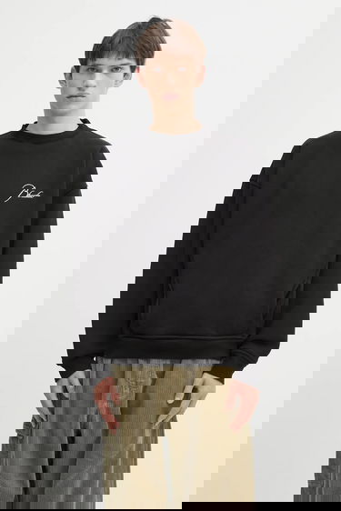 Суитчър Rhude Classique Crewneck Script Logo Sweatshirt Черно | RHFW25ST06012, 0