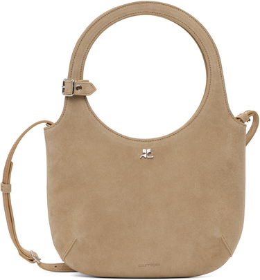 Дамска чанта Courrèges Courrèges Holy Suede Shoulder Bag Бежово | 125GSA102CR0024, 0