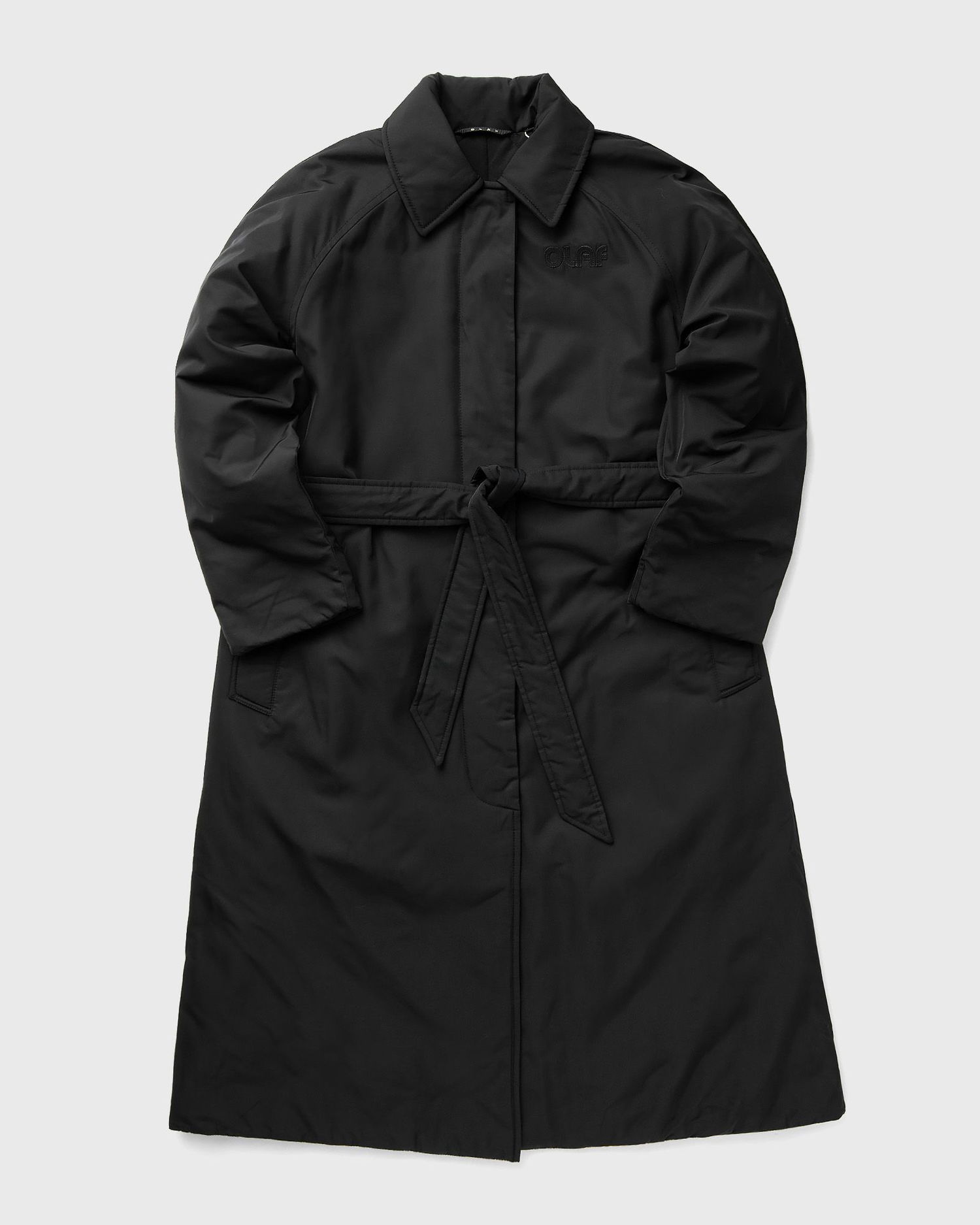 Тренчкот ØLÅF Padded Trench Coat With Belt Черно | W180602-BLACK, 0