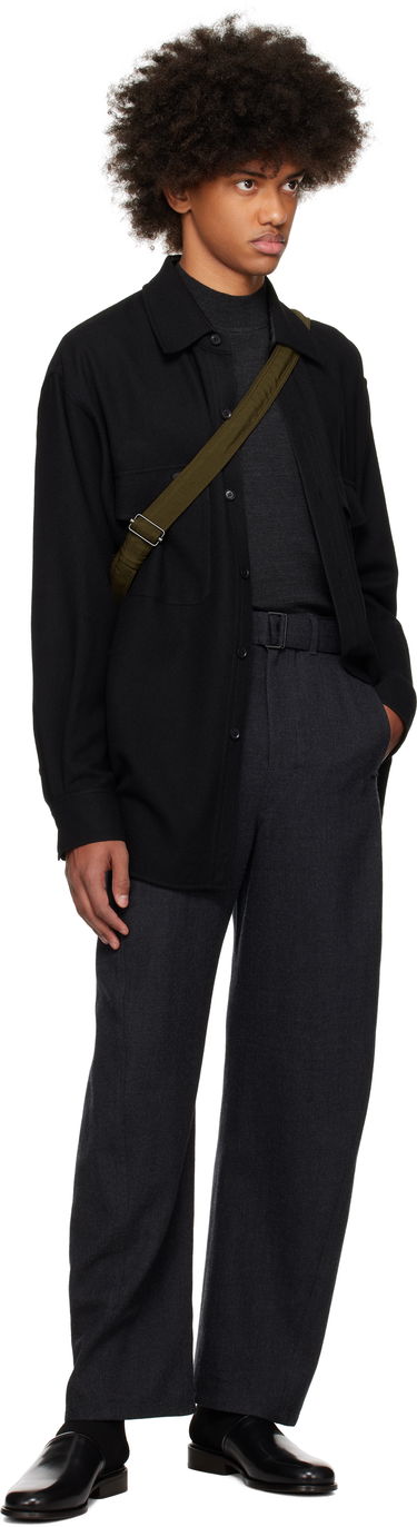Риза LEMAIRE Lemaire Two Pockets Overshirt Черно | OV1001 LF608, 3